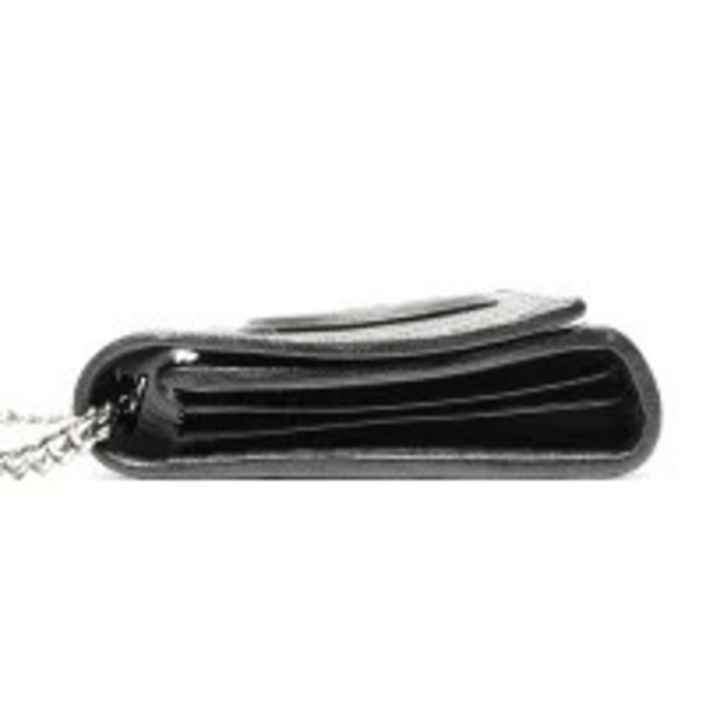 Gucci Leather Blondie Chain Shoulder Bag Navy Blue - Picture 4 of 13